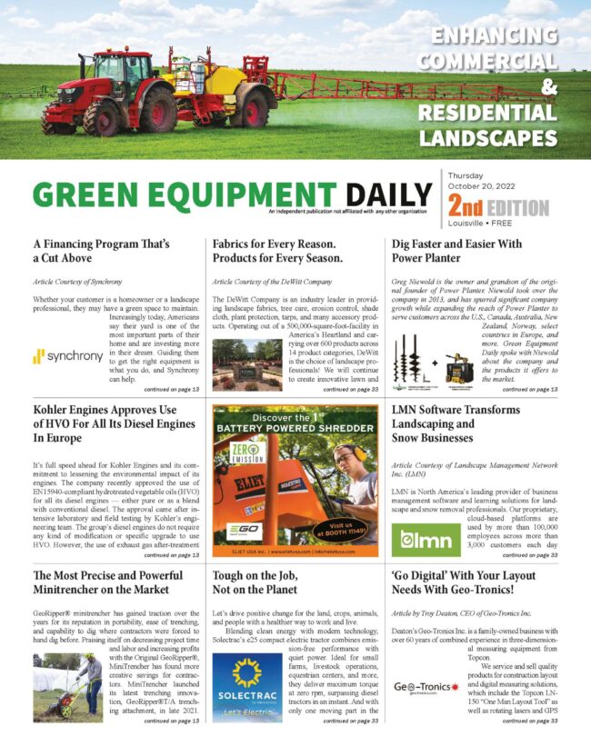Green Equipment Daily